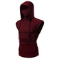 Thin Hoodie Long Sleeve Hoodies With Mask Sweatshirt Casual Splice Large