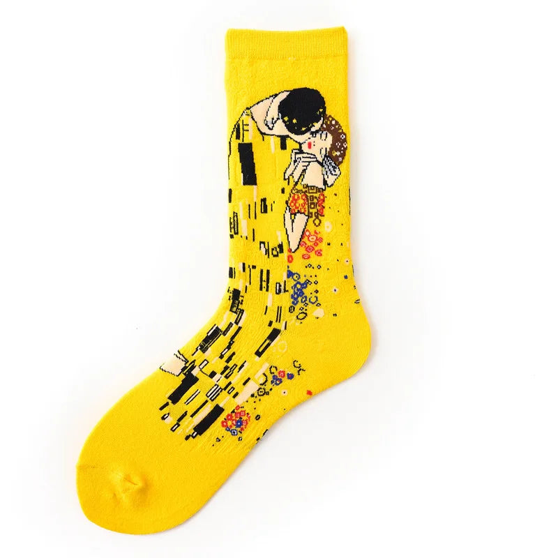 World Famous Painting Female Happy Socks