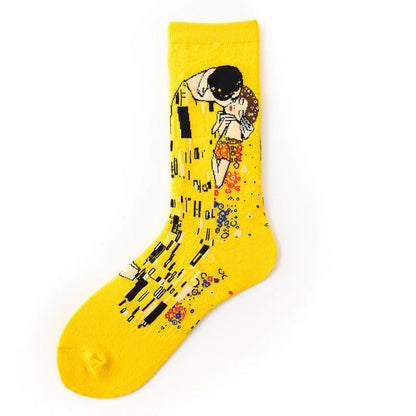 World Famous Painting Female Happy Socks