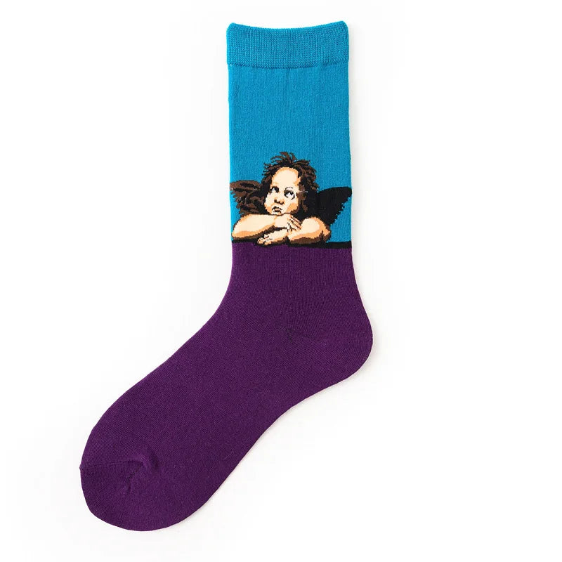 World Famous Painting Female Happy Socks