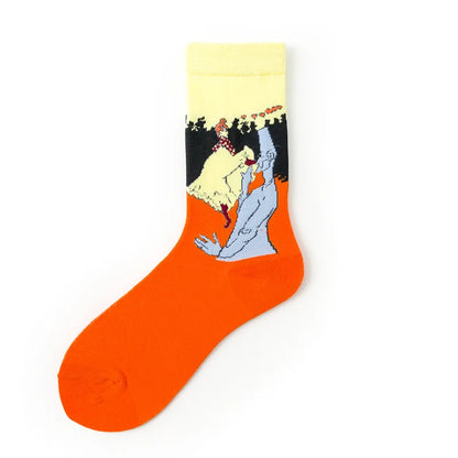 World Famous Painting Female Happy Socks