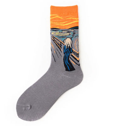 World Famous Painting Female Happy Socks