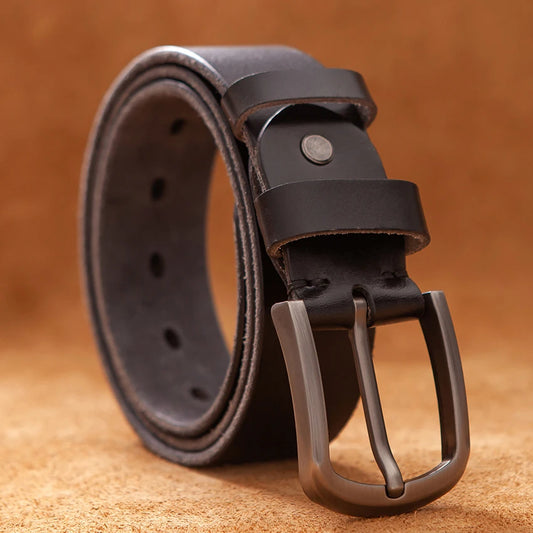 Top Cow genuine leather belts for men high quality fashion style vintage