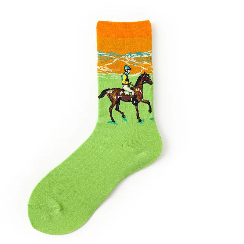 World Famous Painting Female Happy Socks