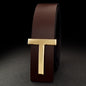 Men's High Quality Casual Belts Cowskin Waist Strap 3.7cm