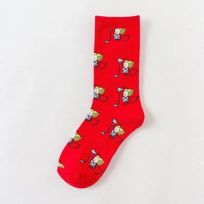 World Famous Painting Female Happy Socks