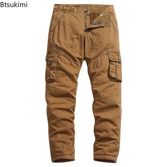 100% Cotton Cargo Pants Multi Pocket