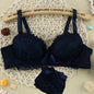 Bra & Brief Sets  Wire Free Push Up Lace Bra