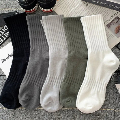 5 Pairs Cool Men Black White Warm Socks Set