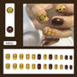 24 Pcs Press on Nails Glossy Reusable Nails