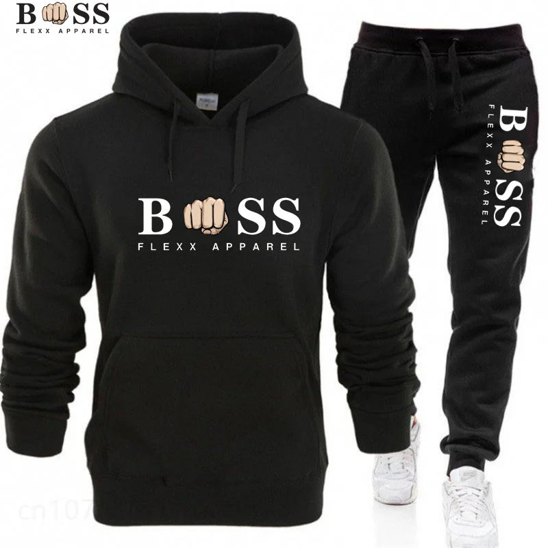 Tracksuit Hoodies + Pants 2Pcs Sets Suit Fashion Trendy