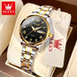 OLEVS High Quality Luxury Couple Watch Stainless Steel Waterproof