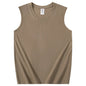 Heavy Pure Cotton Men's Sleeveless  Solid Color vests