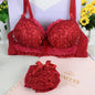 Bra & Brief Sets  Wire Free Push Up Lace Bra