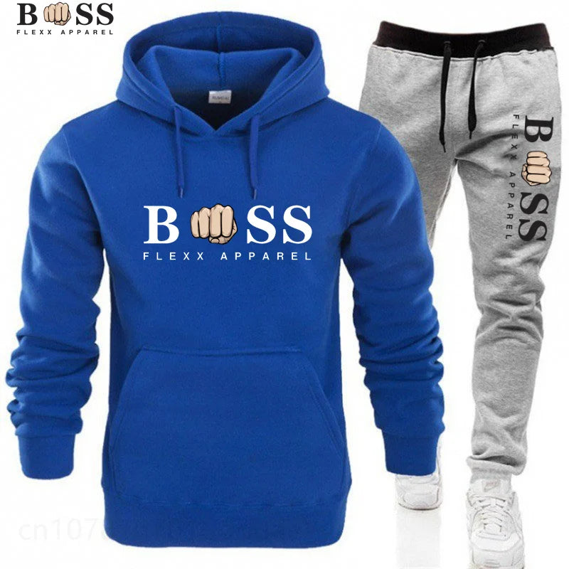 Tracksuit Hoodies + Pants 2Pcs Sets Suit Fashion Trendy