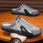 Casual Men Half Summer Slippers For Men  Breathable Soft Sole Shoes