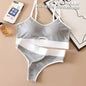 Seamless Sports Bra And Panties Set Cotton, spandex