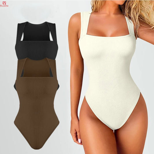 High Waist for Women Cupless Comfortable Square Collar