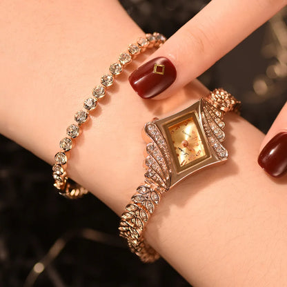 Crystal Bracelet Gemstone Wristwatch