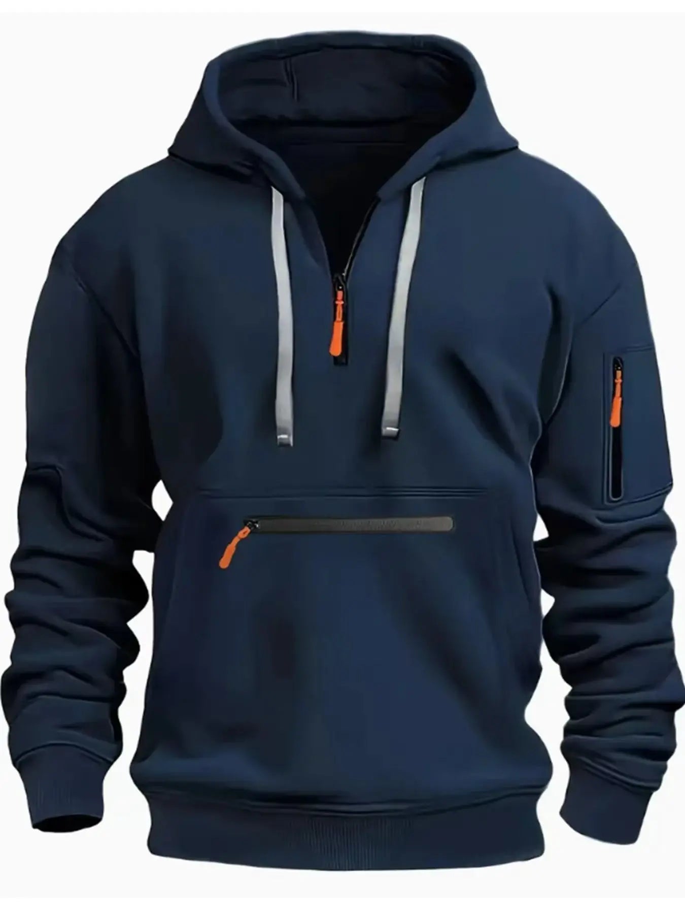 Men's hoodie fashion casual sports hoodie long sleeve trendy thick outdoor pullover