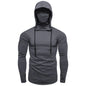 Thin Hoodie Long Sleeve Hoodies With Mask Sweatshirt Casual Splice Large