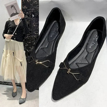 Flat Comfortable Luxury Rhinestone Brand Shoes