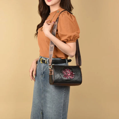 Casual Handbag Soft Leather Shoulder Crossbody Bags for Women