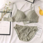 Lace Embroidery Bra Set Women Push Up Underwear Set Bra