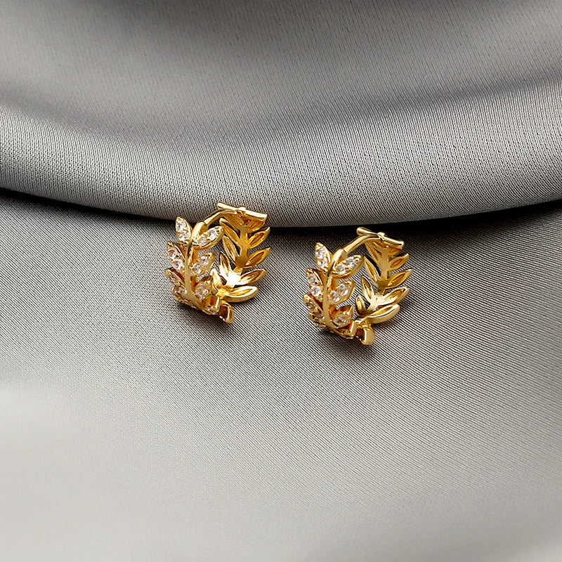 Stainless Steel Gold Color Earings