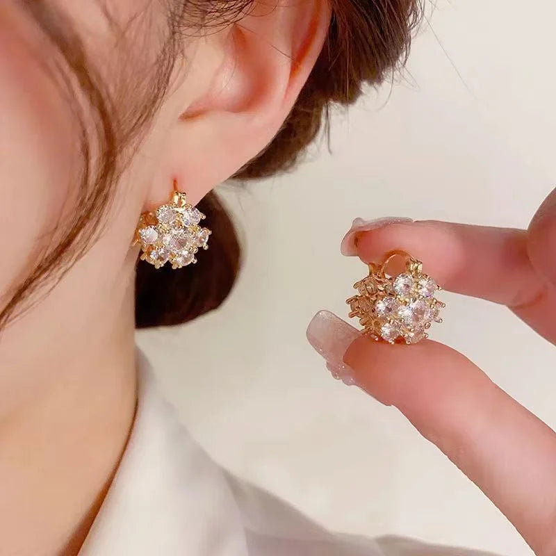 Stainless Steel Gold Color Earings