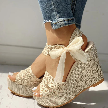 Wedges Heeled Women High Heels Shoes Woman