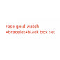 Bracelet Watches for women 2pcs Set Rose Gold