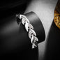 Luxury Love Braided Leaf Bracelet Charm Crystal Wedding Bracelets For Women Anniversary Valentines Day Gifts Aesthetic Jewelry