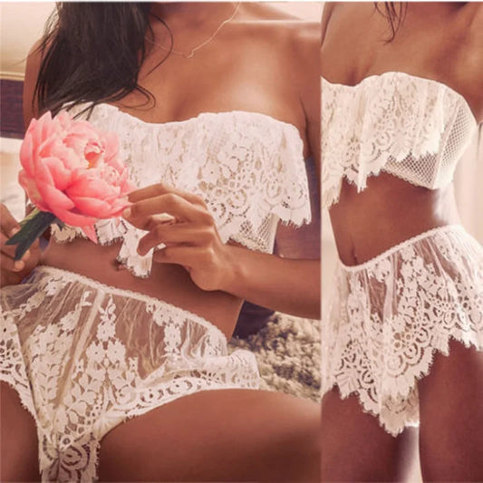 Lace Embroidery Bra Set and Panty Set