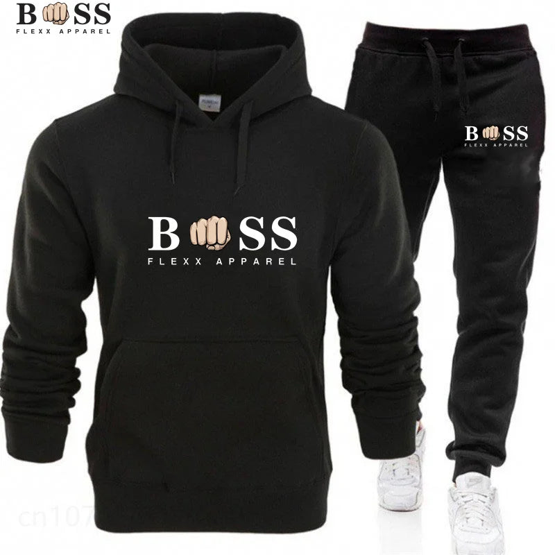 Tracksuit Hoodies + Pants 2Pcs Sets Suit Fashion Trendy