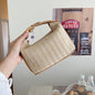 Small Straw Trendy Shoulder Bag Woven Bucket Crossbody Casual Tote Bag