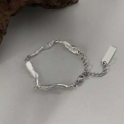 Luxury Love Braided Leaf Bracelet Charm Crystal Wedding Bracelets For Women Anniversary Valentines Day Gifts Aesthetic Jewelry