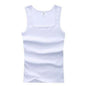 Plus Size Male  100% Pure Cotton Sleeveless T-shirt Elastic