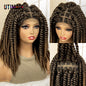 Synthetic Twisted Braided Full Lace Knotless wigs