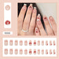 24 Pcs Press on Nails Glossy Reusable Nails