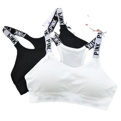 Sport Fitness Top Letters Yoga Bra