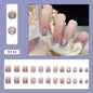 24 Pcs Press on Nails Glossy Reusable Nails