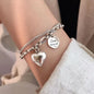 4Pcs/Set Heart White Color Pearl Bracelets Set