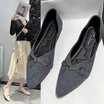 Flat Comfortable Luxury Rhinestone Brand Shoes