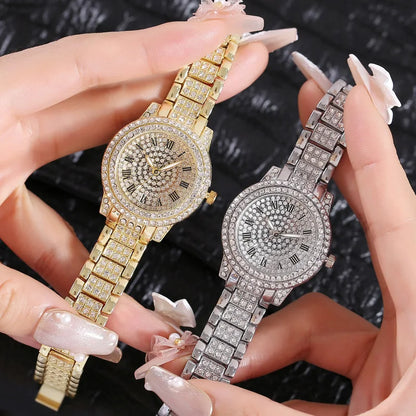 Luxury Women  Quartz Watch Rhinestone