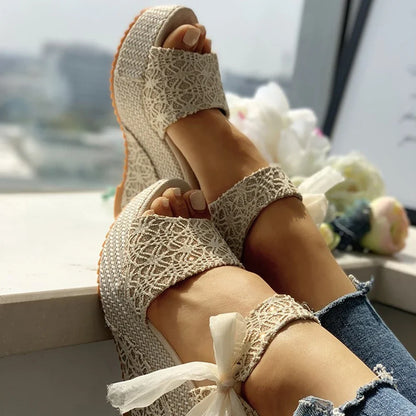 Wedges Heeled Women High Heels Shoes Woman