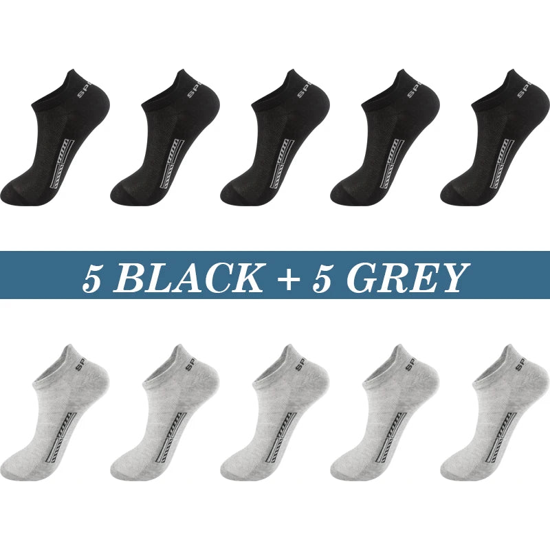 High Quality 10Pairs Men Socks Cotton Size 39-48