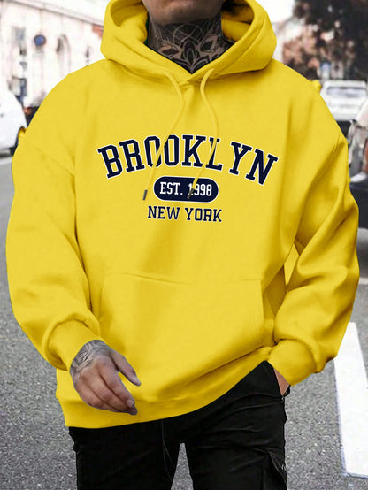 Men Oversize Comfortable Hoody Brooklyn print