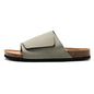 Suede Leather Cork Slippers for Men Classic Flat Shoes Summer Men Outside Beach Sandals Man Roman Comfortable Slides