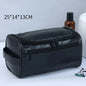 Leather Toiletry Dopp Kit Cosmetic Bag for traveling